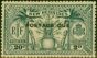 Valuable Postage Stamp New Hebrides 1925 2d Slate-Grey SGD2 Good LMM
