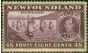 Rare Postage Stamp from Newfoundland 1937 48c Slate Purple SG267c P.13.5 Fine Mtd Mint