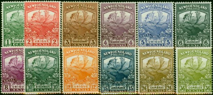 Valuable Postage Stamp Newfoundland 1919 Set of 12 SG130-141 Fine & Fresh MM