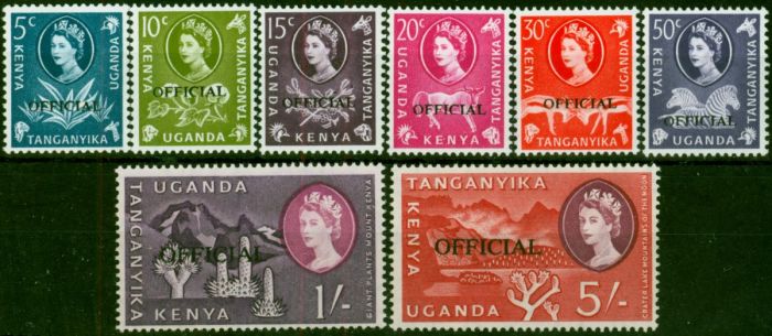 KUT 1960 Official Set of 8 SG013-020 Fine MNH . Queen Elizabeth II (1952-2022) Mint Stamps