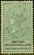 Collectible Postage Stamp from Bechuanaland 1888 5s Green & Black SG18 Good Mtd Mint