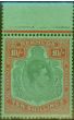 Valuable Postage Stamp from Bermuda 1946 10s Dp Green & Dull Red-Green SG119d Fine MNH