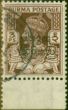Collectible Postage Stamp from Burma 1947 3p Brown SG68Var Opt Inverted V.F.U