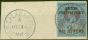 Collectible Postage Stamp from Oil Rivers 1893 1/2d on 2 1/2d SG25 Superb Used on Piece OLD CALABAR RIVER CDS