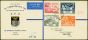 Northern Rhodesia 1949 UPU Set of 4 on 1st Day Reg Cover to Fish Hoek Fine & Attractive King George VI (1936-1952) Collectible Universal Postal Union Stamp Sets