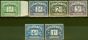 Old Postage Stamp from Southern Rhodesia 1951 P.Due set of 6 SGD1-D5, D7 Fine MNH