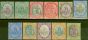 Old Postage Stamp from St KItts & Nevis 1905-18 set of 11 SG11-21 Fine Lightly Mtd Mint