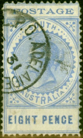 Collectible Postage Stamp from South Australia 1902 8d Ultramarine SG271 19mm Fine Used