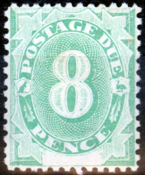 Collectible Postage Stamp from Australia 1902 8d Emerald-Green SGD7Var Paper Makers Wmk Doubled Lined E Fine & Fresh Mtd Mint