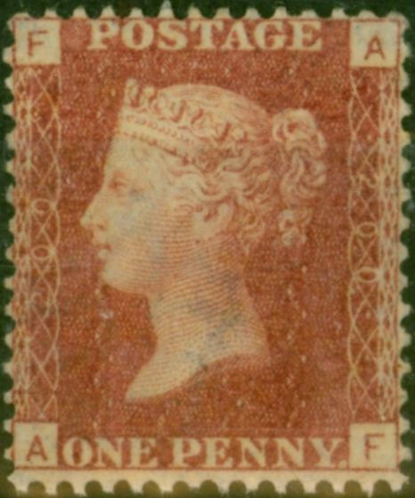 Old Postage Stamp GB 1864 1d Rose-Red SG43-44 Pl 200 Fine VLMM (A-F)