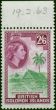 British Solomon Islands 1963 2s6d Emerald & Reddish Purple SG93a V.F MNH. Queen Elizabeth II (1952-2022) Mint Stamps