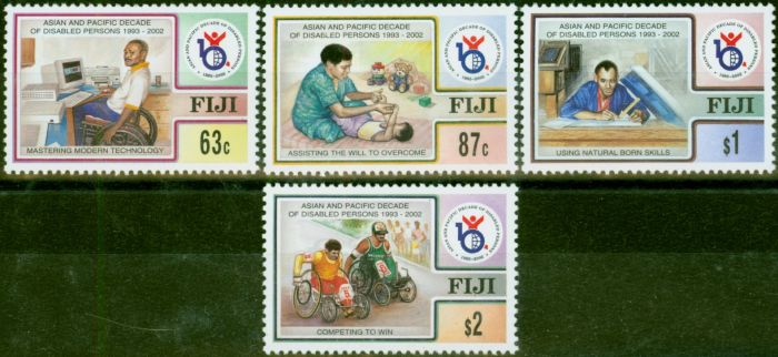 Valuable Postage Stamp Fiji 1998 Disabled People Set of 4 SG1010-1013 V.F MNH