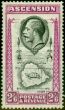 Valuable Postage Stamp from Ascension 1934 2s6d Black & Bright Purple SG29 Very Fine MNH
