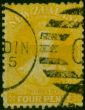 New Zealand 1886 4d Yellow SG120 Fine Used  Queen Victoria (1840-1901) Rare Stamps