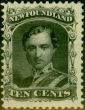 Collectible Postage Stamp from Newfoundland 1865 10c Black SG27 V.F & Fresh Lightly Mtd Mint