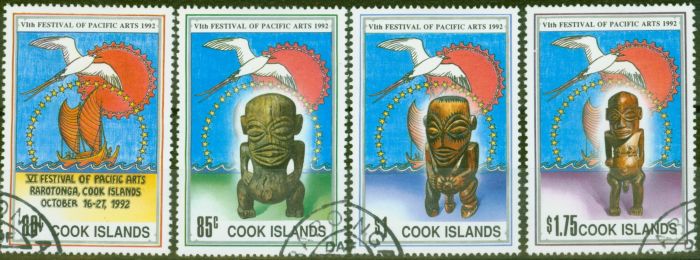Collectible Postage Stamp from Cook Islands 1992 Festival of Pacific Arts set of 4 SG1311-1314 V.F.U