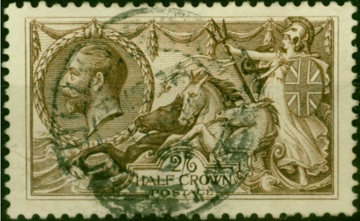 GB 1918 2s6d Olive-Brown SG413a Fine Used. King George V (1910-1936) Used Stamps