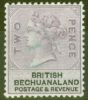 Rare Postage Stamp from Bechuanaland 1888 2d Lilac & Black SG11 Mtd Mint