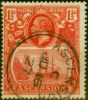 Valuable Postage Stamp Ascension 1924 1 1/2d Rose-Red SG12 V.F.U