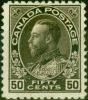 Collectible Postage Stamp from Canada 1911 50c Sepia SG215 Good Mtd Mint