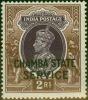 Rare Postage Stamp Chamba 1939 2R Purple & Brown SG069 Fine & Fresh MM
