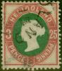 Valuable Postage Stamp Heligoland 1875 25pf Deep Green & Rose SG16 Fine Used