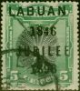 Collectible Postage Stamp Labuan 1896 5c Black & Green SG86b Good Used