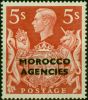 Morocco Agencies 1949 5s Red SG93 V.F MNH  King George VI (1936-1952) Old Stamps