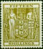 New Zealand 1940 15s Sage-Green SGF202 Fine LMM . King George VI (1936-1952) Mint Stamps