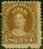 Collectible Postage Stamp Prince Edward Island 1870 4 1/2d 3d stg Yellow-Brown SG32 Fine MM