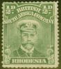 Rare Postage Stamp from Rhodesia 1913 1/2d Green SG208a P.14 x 15 Mtd Mint Example of This Extremely Rare Perf Variety