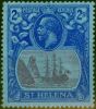 Old Postage Stamp from St Helena 1927 2s Purple & Blue-Blue SG108 Fine & Fresh Mounted Mint