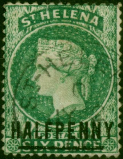 St Helena 1884 1/2d Emerald SG34 Fine Used. Queen Victoria (1840-1901) Used Stamps