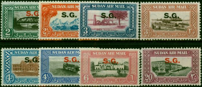 Valuable Postage Stamp Sudan 1950 Set of 8 SG059-066 V.F MNH