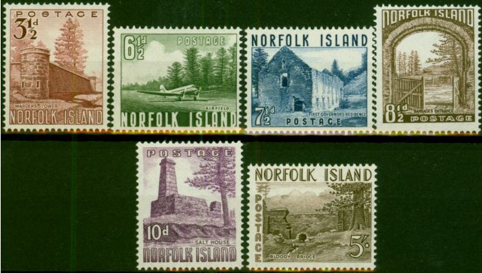 Valuable Postage Stamp Norfolk Island 1953 Set of 6 SG13-18 Fine & Fresh MM