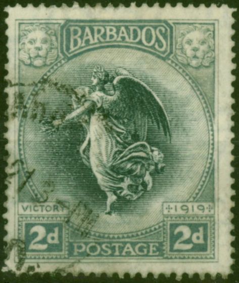 Barbados 1920 2d Black & Grey SG204 Fine Used (2) King George V (1910-1936) Valuable Stamps