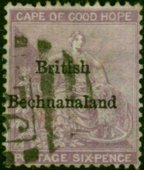Bechuanaland 1885 6d Reddish Purple SG7 Fine Used (2). Queen Victoria (1840-1901) Used Stamps