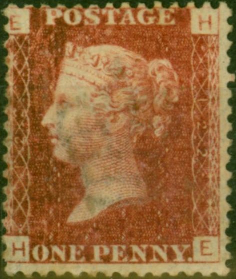 Old Postage Stamp GB 1864 1d Rose-Red SG43-44 Pl 122 Fine MM (H-E)