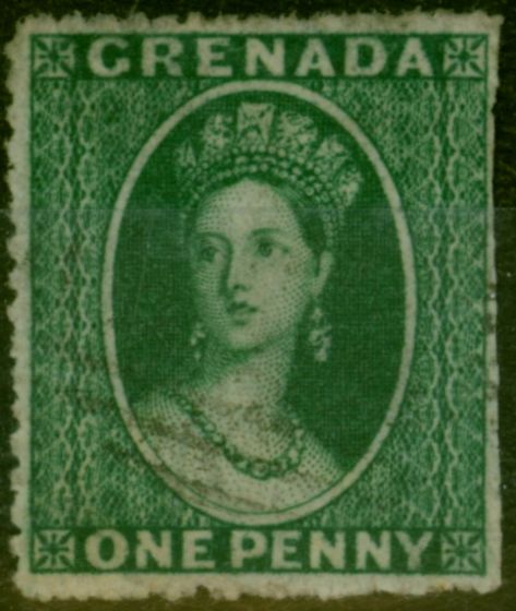 Valuable Postage Stamp from Grenada 1879 1d Pale Green SG18 Ave Used Fresh Colour