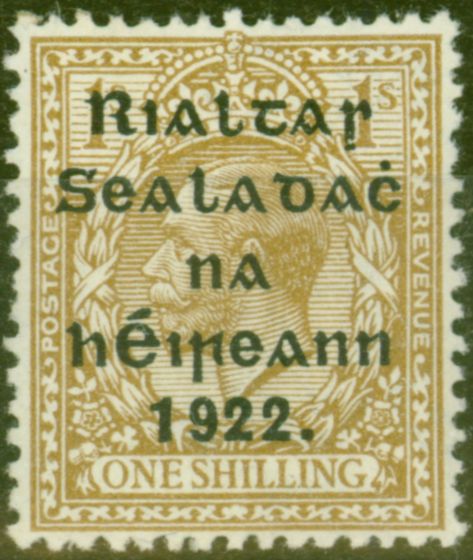 Collectible Postage Stamp from Ireland 1922 1s Bistre-Brown SG43 Fine Mtd Mint