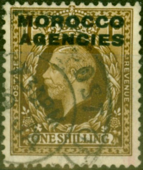 Valuable Postage Stamp Morocco Agencies 1936 1s Bistre-Brown SG72 Fine Used