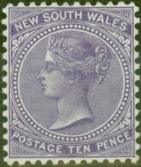 Rare Postage Stamp N.S.W 1899 10d Violet SG310 Fine LMM