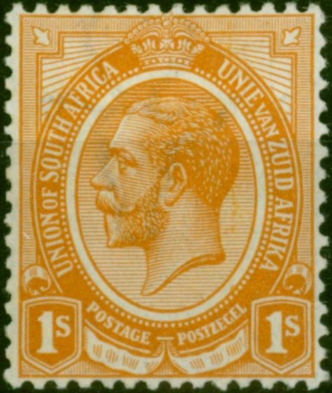 South Africa 1913 1s Orange SG12 Fine MM  King George V (1910-1936) Collectible Stamps