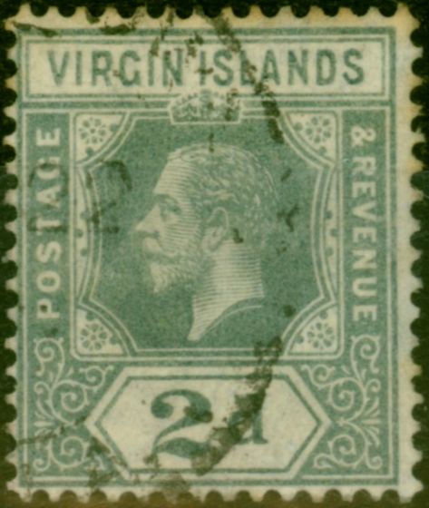 Collectible Postage Stamp Virgin Islands 1913 2d Grey SG71 Fine Used