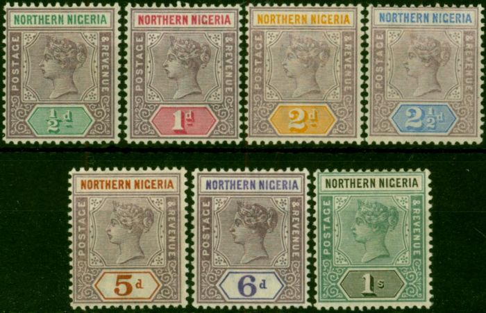 Northern Nigeria 1900 Set of 7 to 1s SG1-7 Fine LMM. Queen Victoria (1840-1901) Mint Stamps