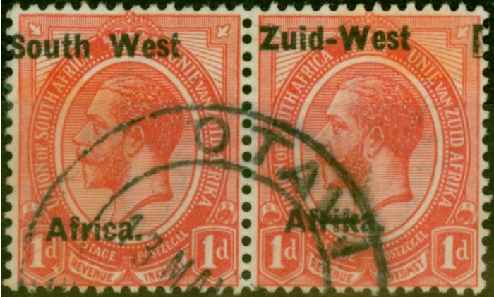 Valuable Postage Stamp S.W.A 1923 1d Rose-Red SG2 Fine Used