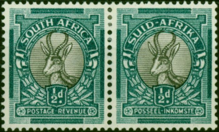 South AFrica 1940 1/2d Grey & Blue-Green SG75cd Fine LMM  King George VI (1936-1952) Collectible Stamps