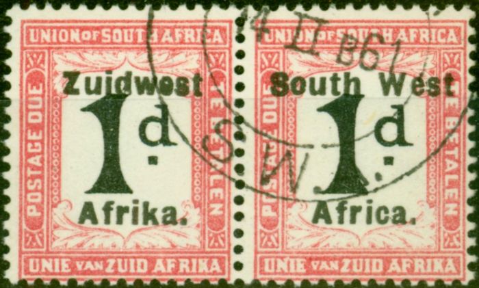 Valuable Postage Stamp from South West Africa 1925 1d Black & Rose SGD28 Very Fine Used