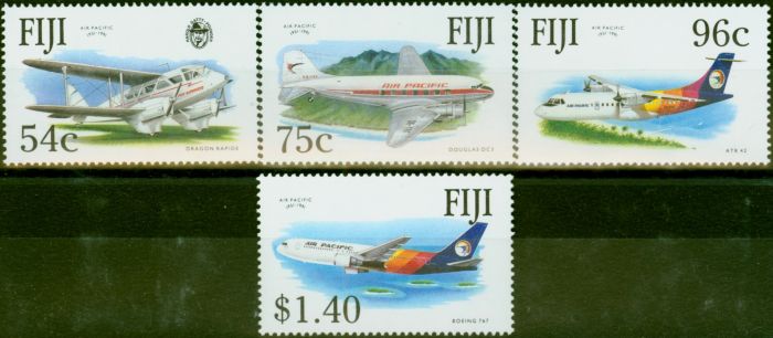 Collectible Postage Stamp Fiji 1991 Air Pacific Set of 4 SG839-842 V.F MNH