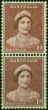 Australia 1942 1d Maroon SG181a 'Coil Pair' Fine LMM . King George VI (1936-1952) Mint Stamps